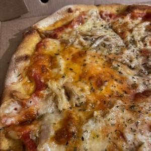 Pizza de pollo……¡De-li-cio-sa!!
