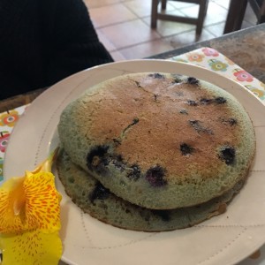 pancakes de blueberry