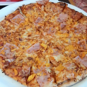 pizza de jamón familiar