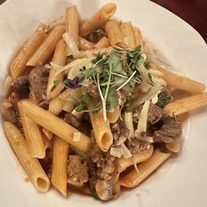 Penne con carne