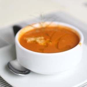Sopa de tomate ahumado