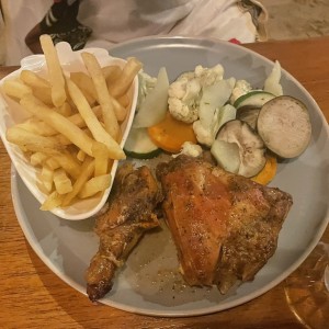 Pollo con vegetales 