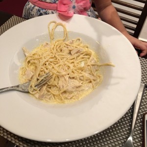 Spaghetties con pollo