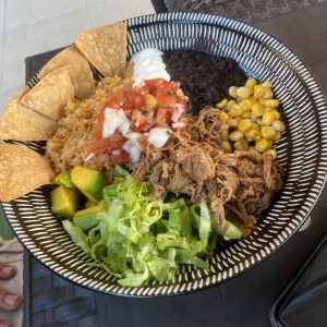 Mexican bowl carne