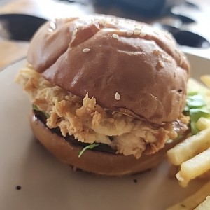 hamburguesa de pollo