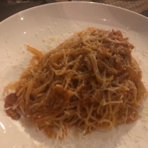 Spaguetti a la matriciana 