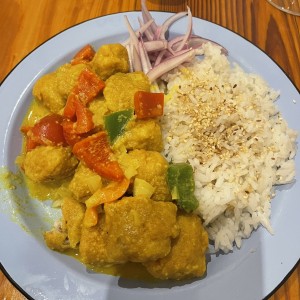 Pescado al curry