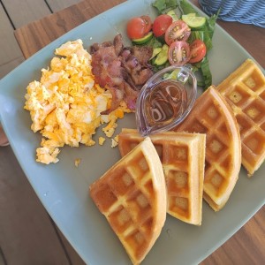 waffle breakfast 
