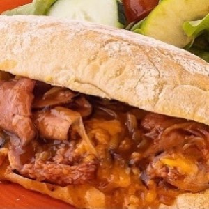 bbq beef cheedar sanwich