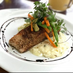 Salmon with Risotto 