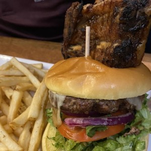 BIG AF FRIDAYS? ULTIMATE SIGNATURE WHISKEY-GLAZED Burger 