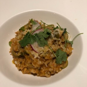 risotto de arroz con pollo
