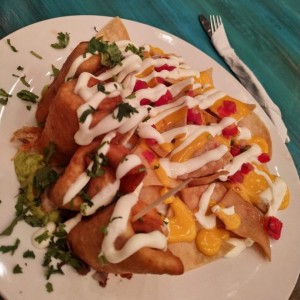 tacos con nachos fiesta