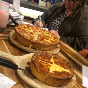 Pizza de queso y Pizza margherita