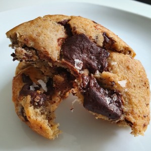 Salty Chocolate Peanut Butter and Banana Cookie