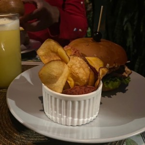 HAMBURGUESAS - Pollo BBQ Burger