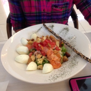 Ensalada de salmon ahumado