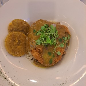 Filete de pescado al curry y coco