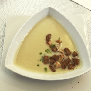 Potato and watercrest cream  soup