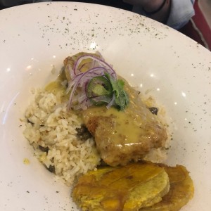 pescado coco y curry