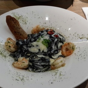 Pasta de tinta de calamar