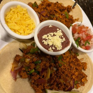 Tacos de chorizo