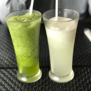 limonada de hierbabuena con gengibre y natural 