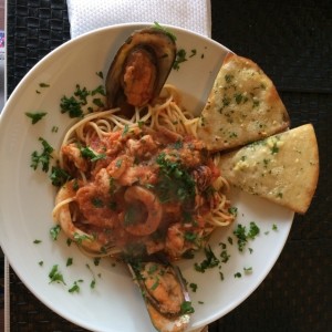Spaguetti con sea food!