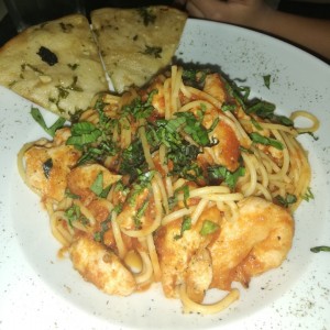 Spaguetti con pollo