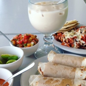 Tacos al Pastor, La Poblanita y horchata