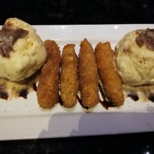 Churros con Helado