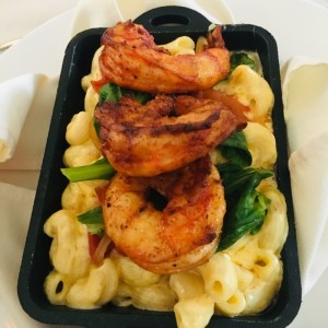 Mac and Cheese con Langostinos