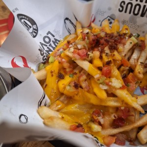 Loaded Cheese and Bacon Fries