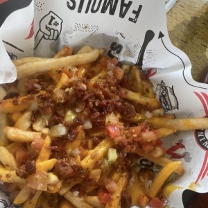 Loaded Cheese and Bacon Fries