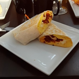 Burrito relleno con Chorizo