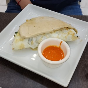 Emparedado de Omelette de Claras de Huevo