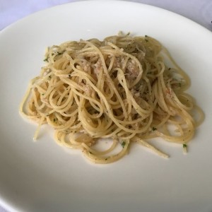 Spaghettini con Centolla al Olio/Aglio