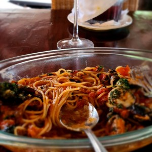 spaghettini a la frutti di mare