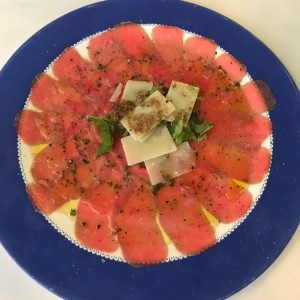 Carpaccio de res