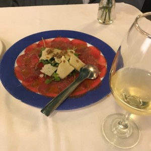 carpaccio de res