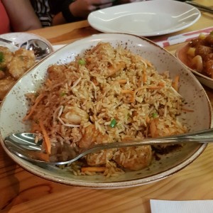 P.F. Chang's fried rice with shrimps
