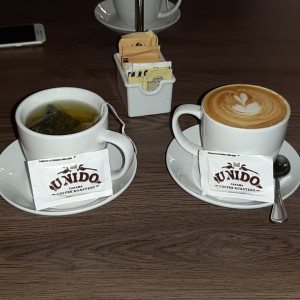 Cafe Latte y Te Verde