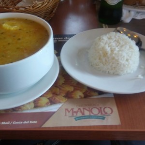 Sancocho con arroz