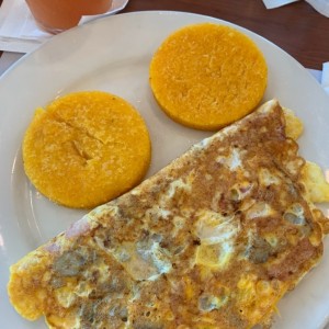 omellete con tortilla