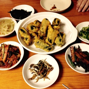 Rollos tempura de fideo de arroz