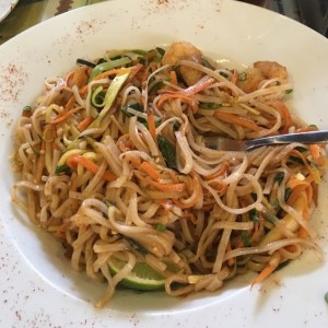 Pad thai de mariscos