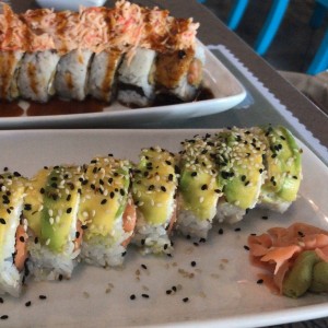 Poke and Philladelphia roll 