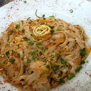 Pad thai de mariscos