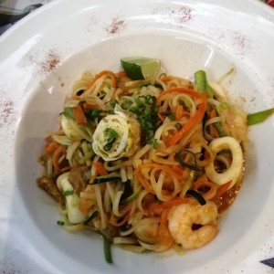 Phad Thai de Mariscos