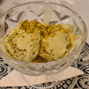 Helado de pistacho